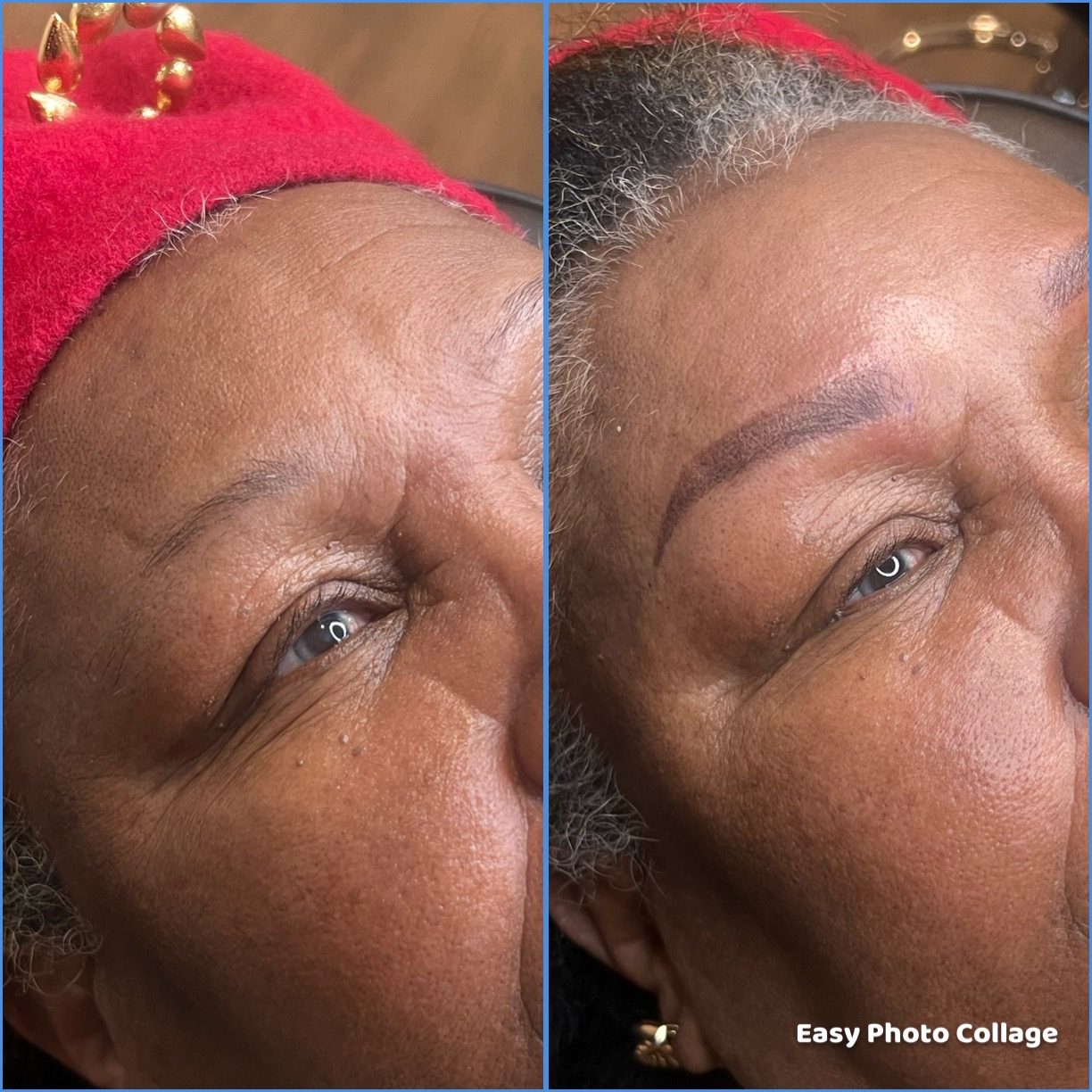 Brows — before and after