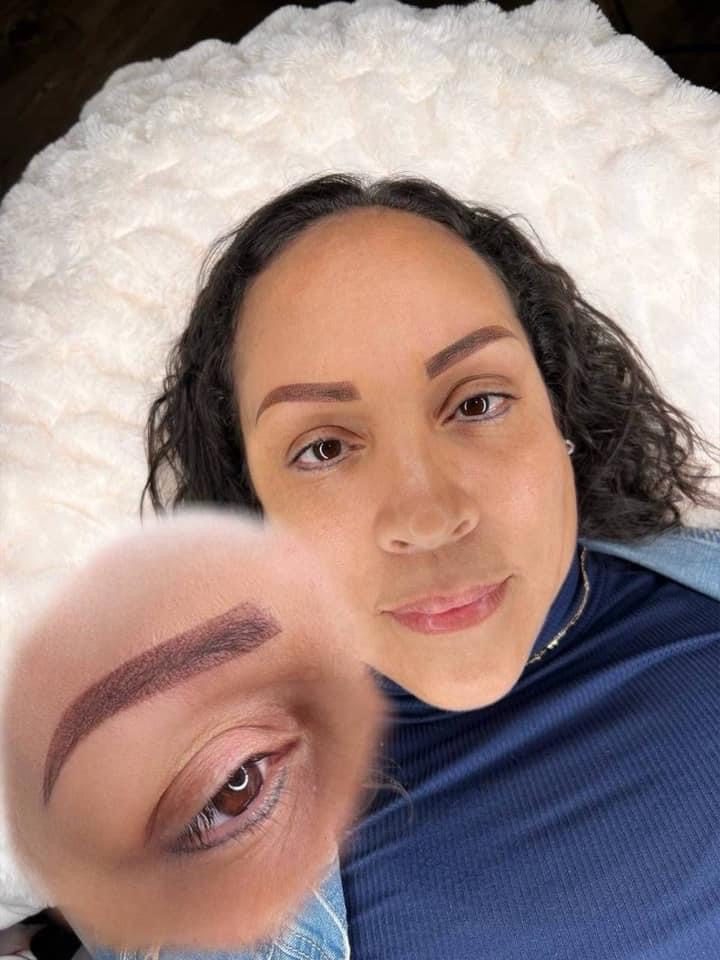 Client portrait after a session at MK Permanent Makeup