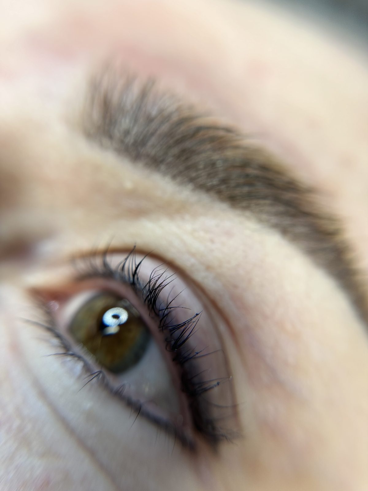 Permanent eyeliner — close-up