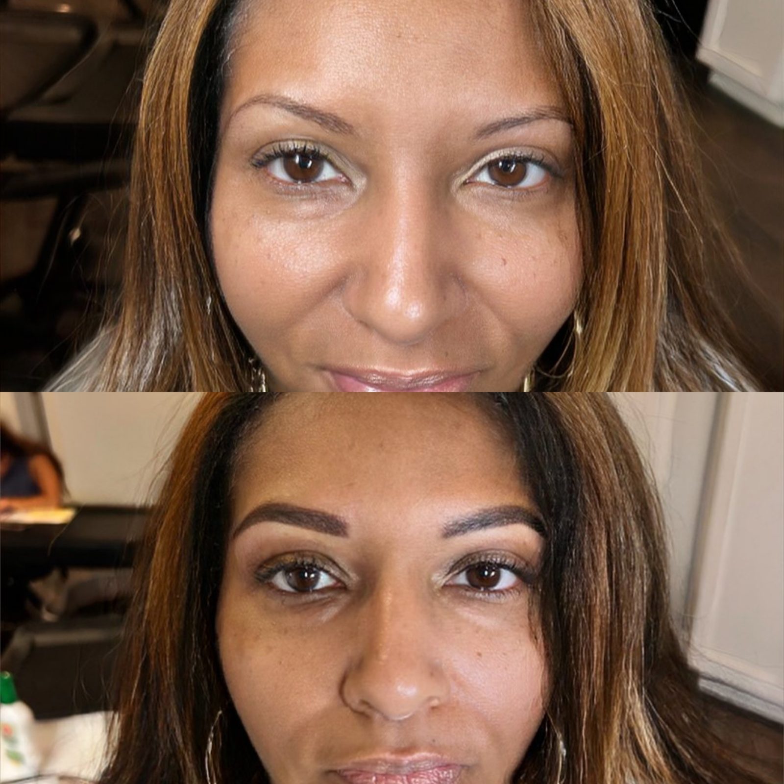 Brows — before and after