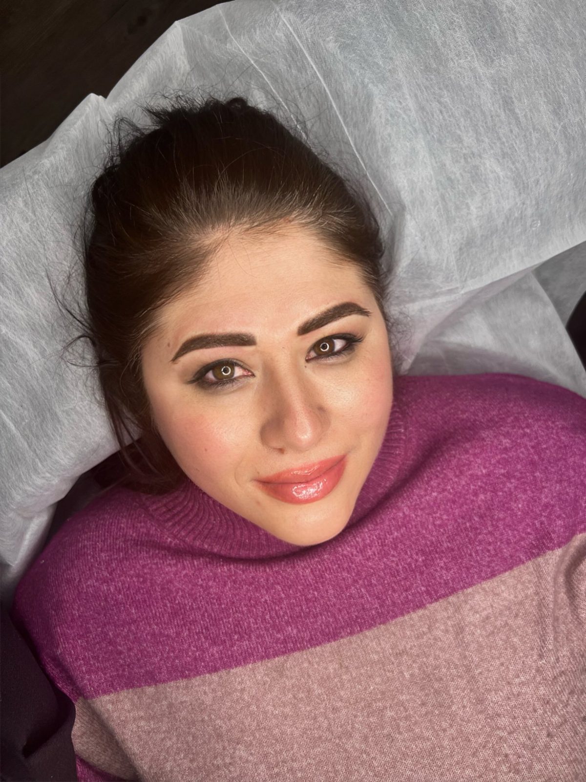 Client portrait after a session at MK Permanent Makeup