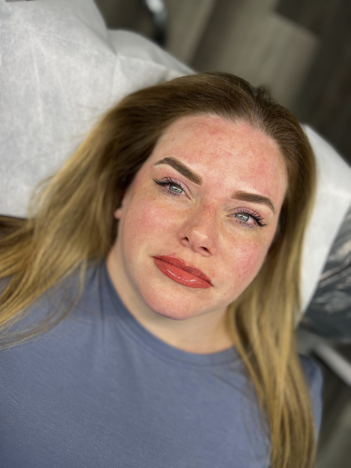 Client portrait after a session at MK Permanent Makeup