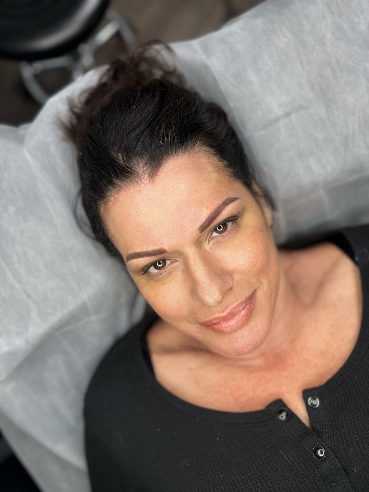 Client portrait after a session at MK Permanent Makeup