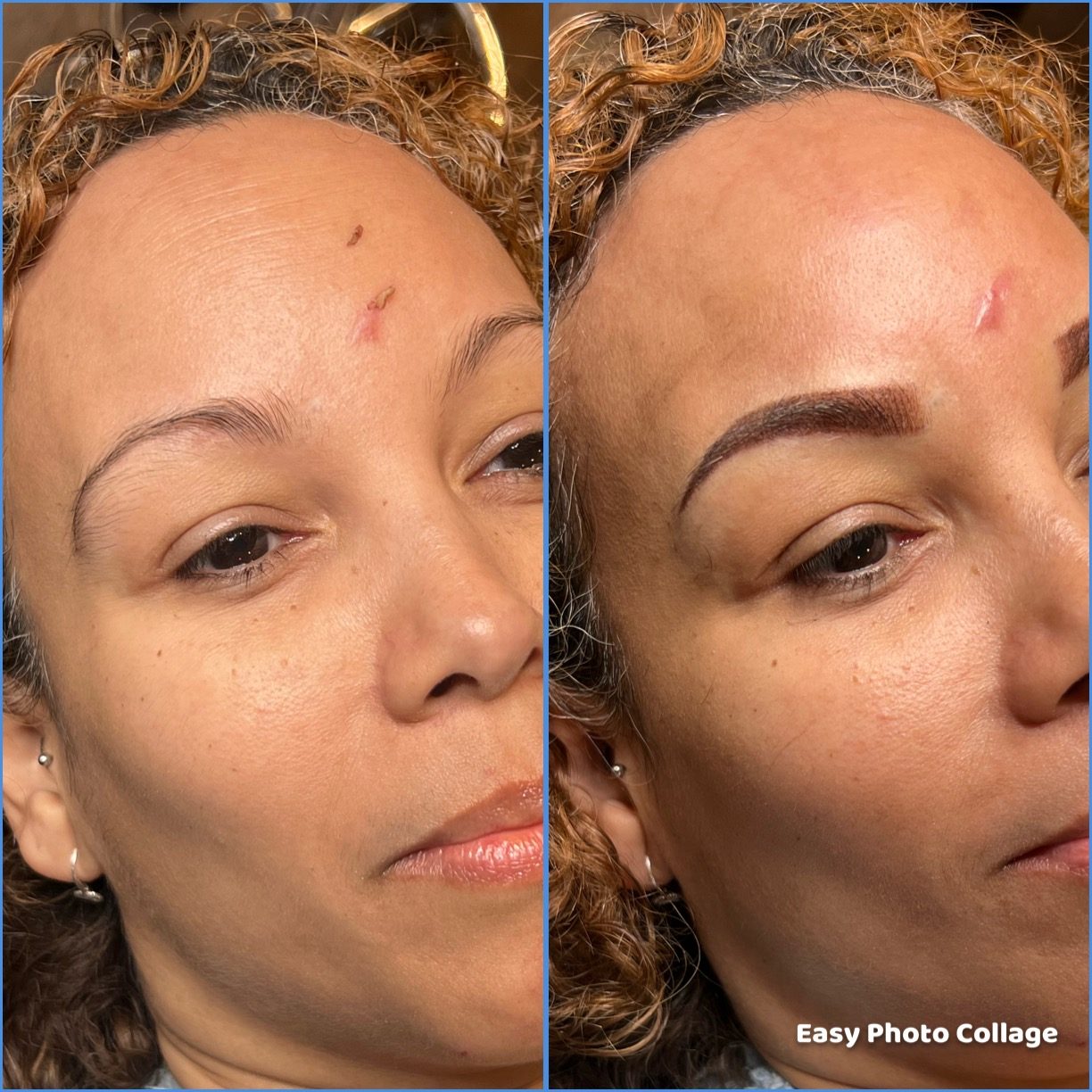Brows — before and after