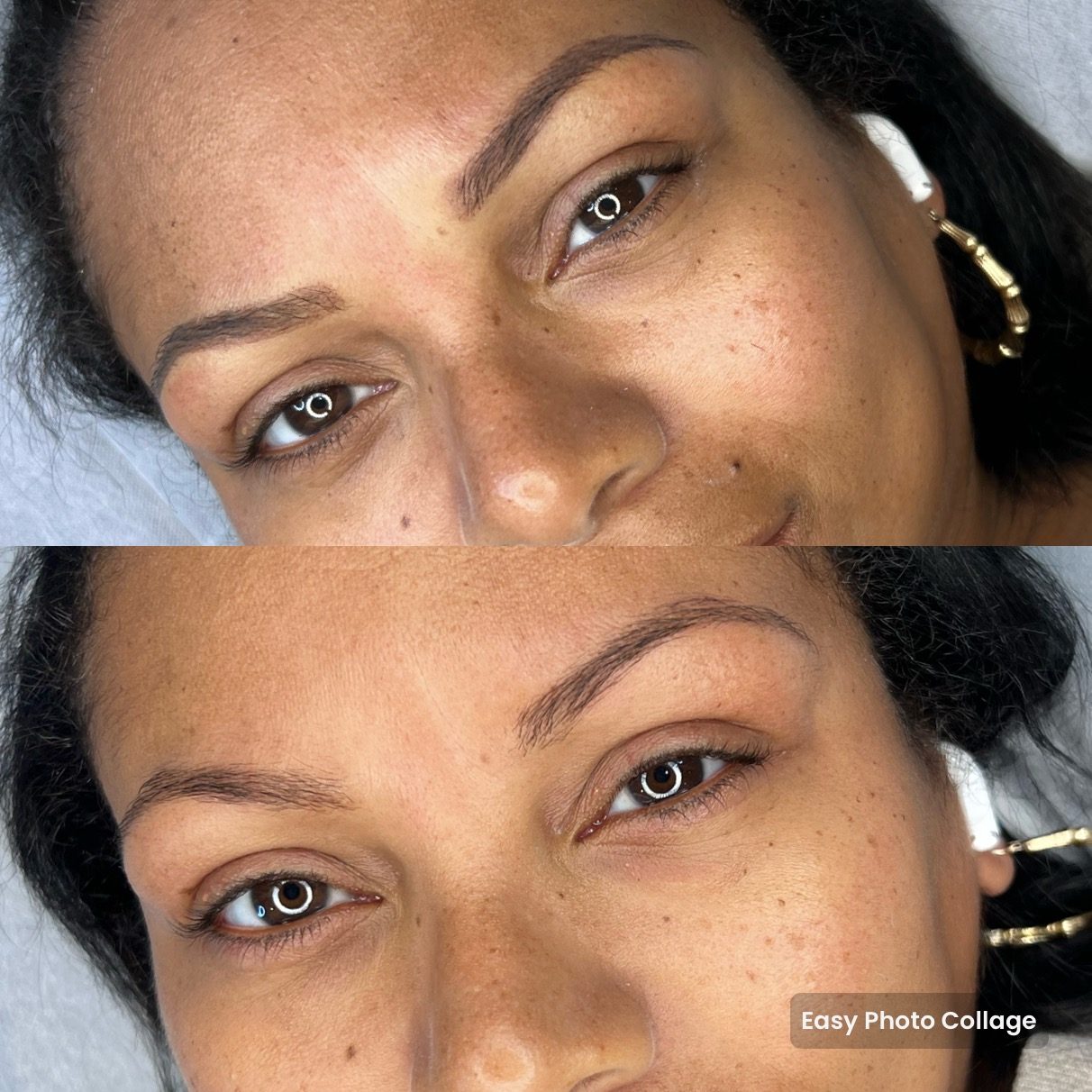 Brows — before and after