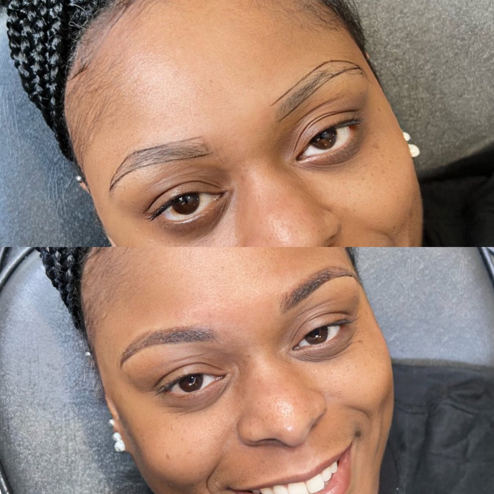 Brows — before and after