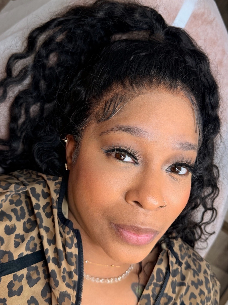 Healed permanent makeup result — brows and lashes