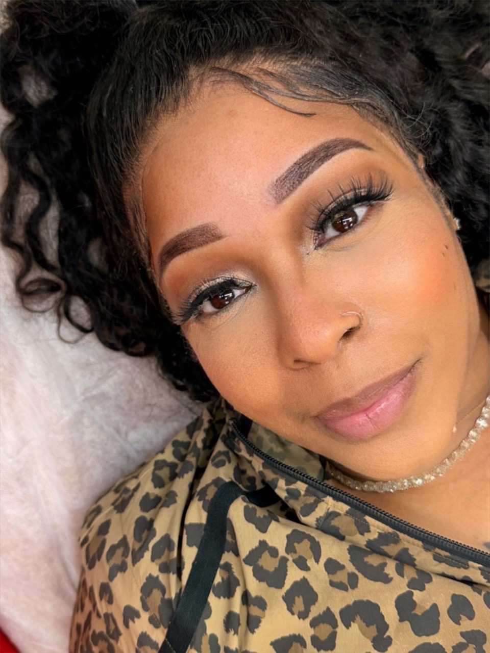Permanent makeup result — client portrait