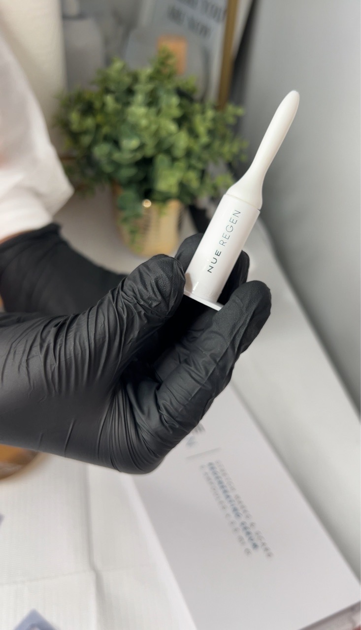 Regenerating care product used during treatments at the studio