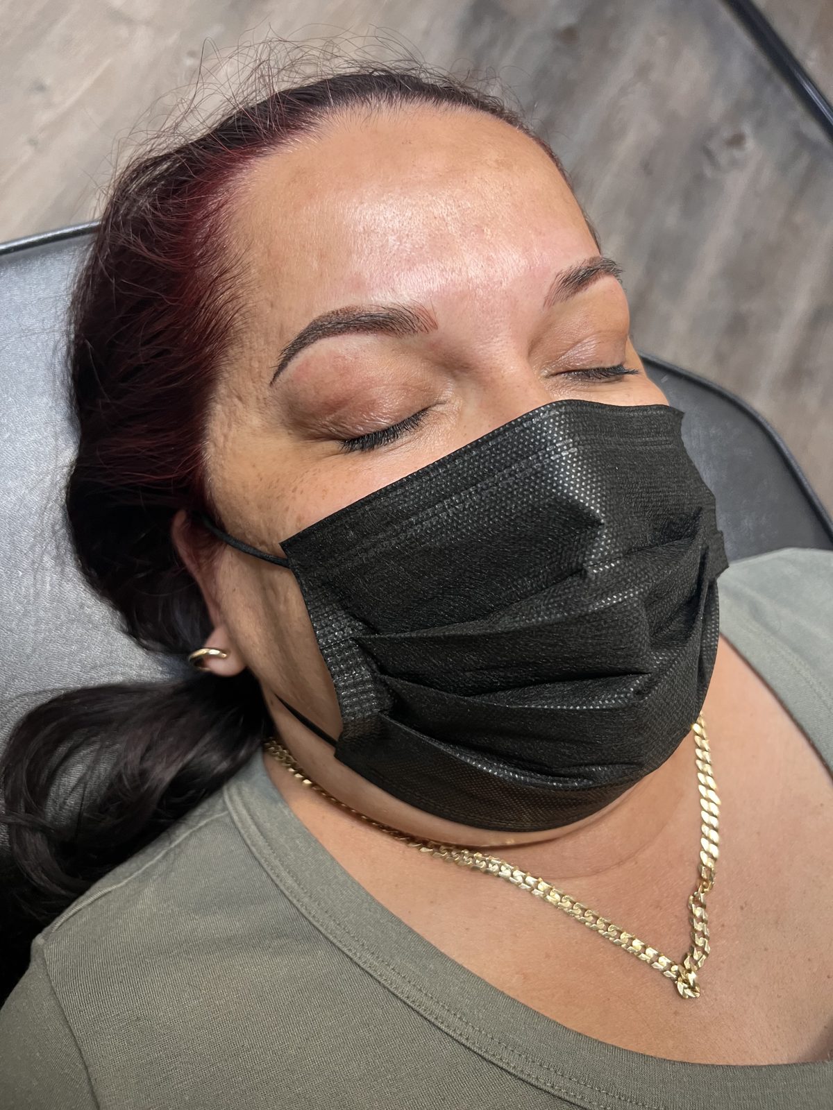 Client portrait after a session at MK Permanent Makeup