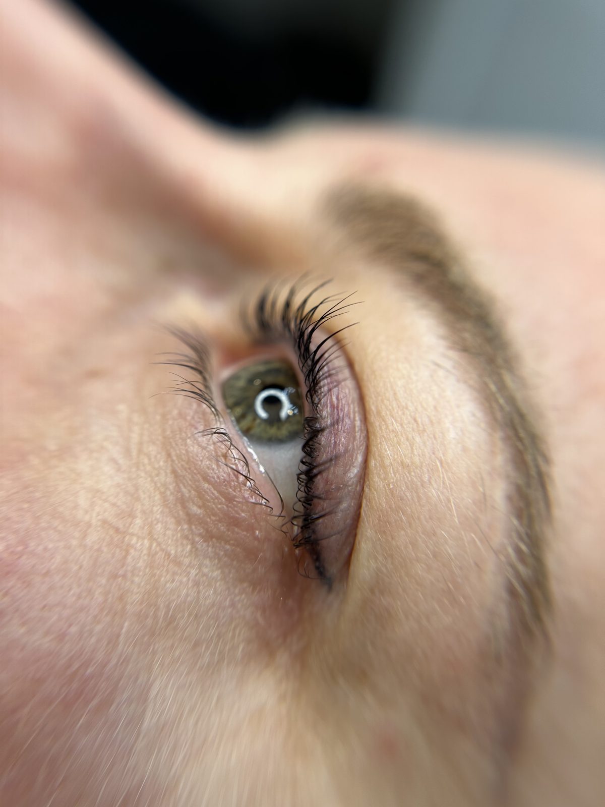 Eyelash result — close-up