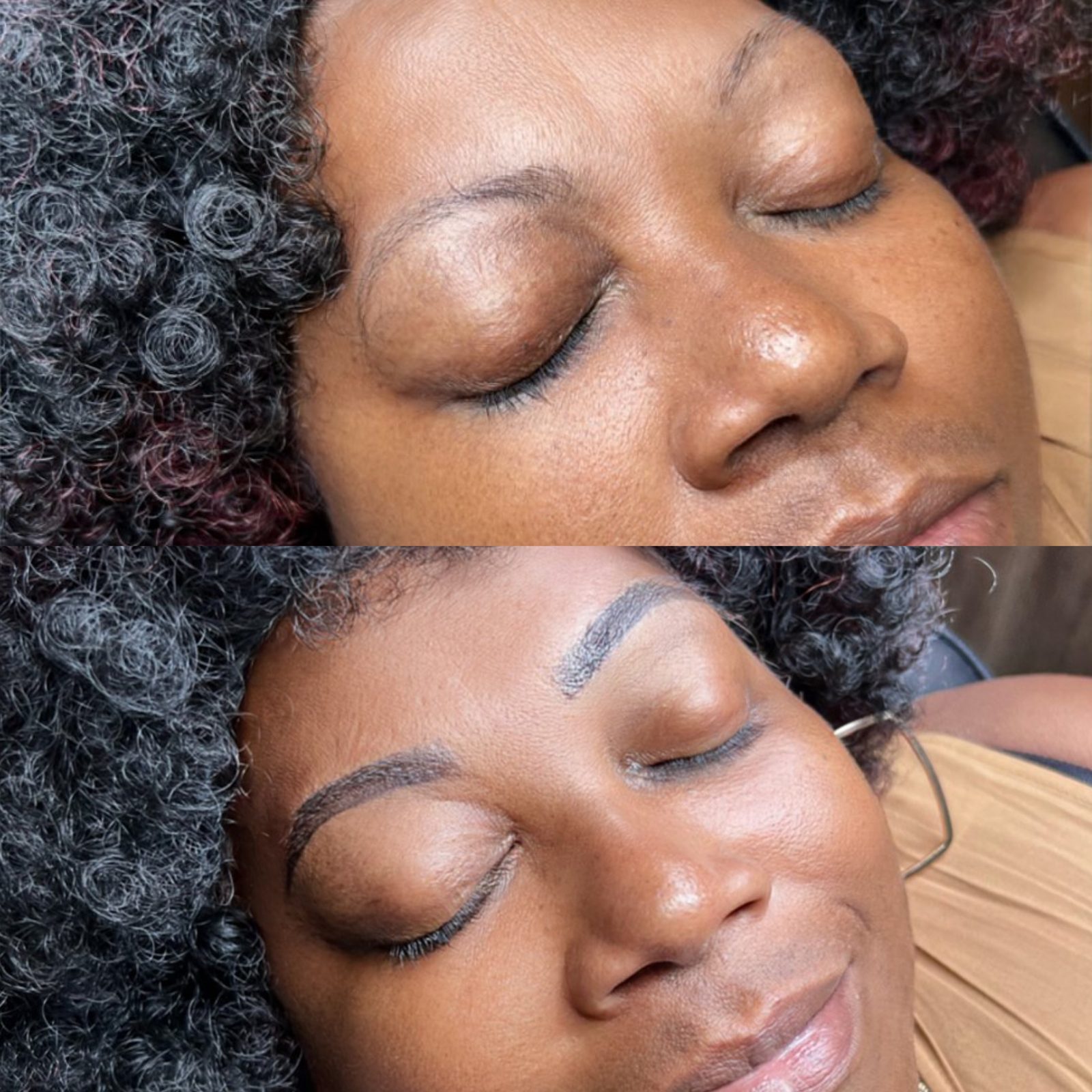 Brows — before and after