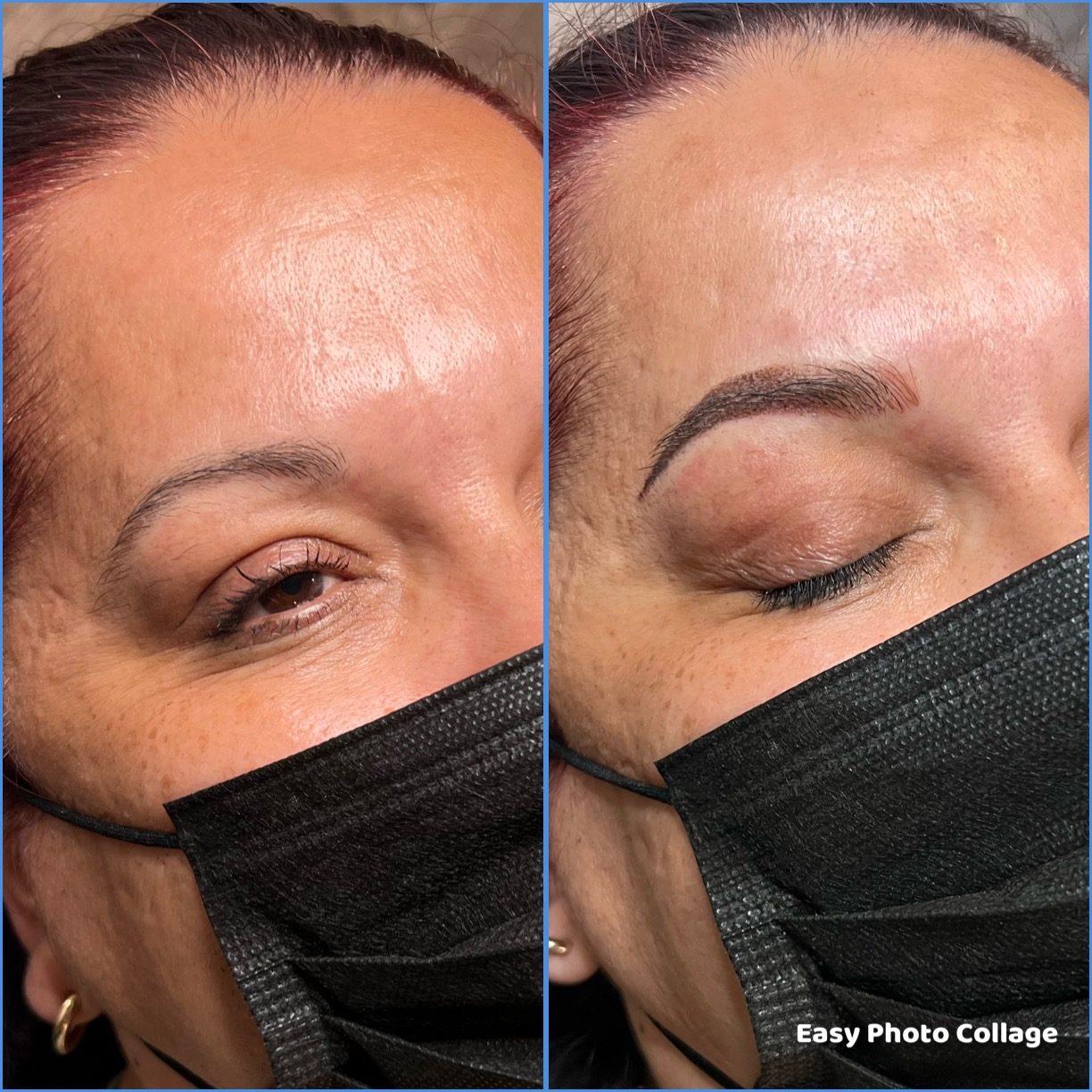 Brows — before and after